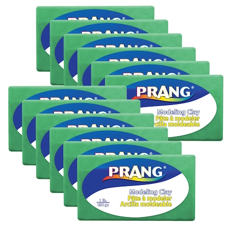 Prang Modeling Clay, 1 lb. Per Pack, Green, 12PK X00784